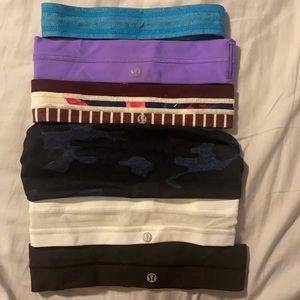 5 Lululemon, 1 J Crew headband Bundle